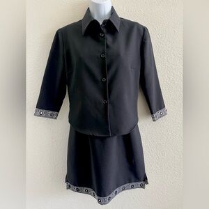 Vintage Ms. J Sleeveless Midi Dress and Blazer